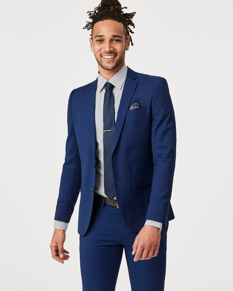 Langstone Suit Jacket, Blue, hi-res